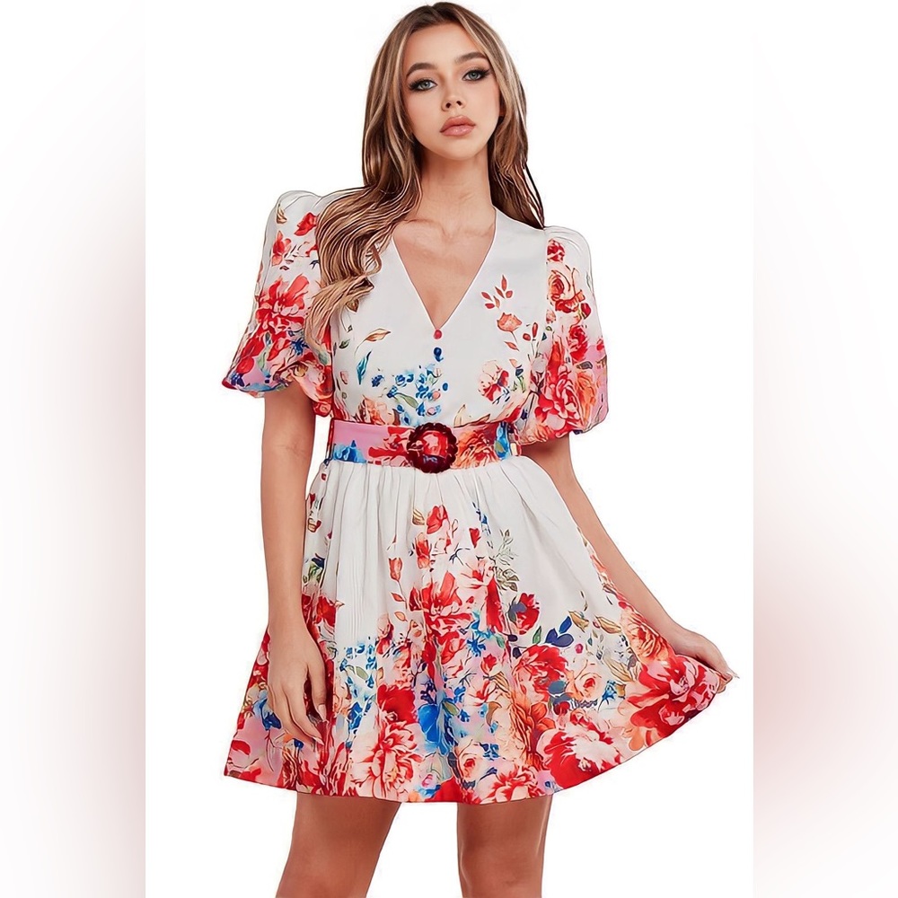 NWT! Beautiful Graden print dress.